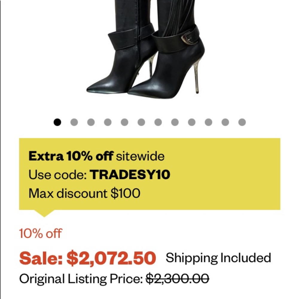 ❤️keeping VERSACE OTK over the knee boots black tassel - Picture 12 of 16
